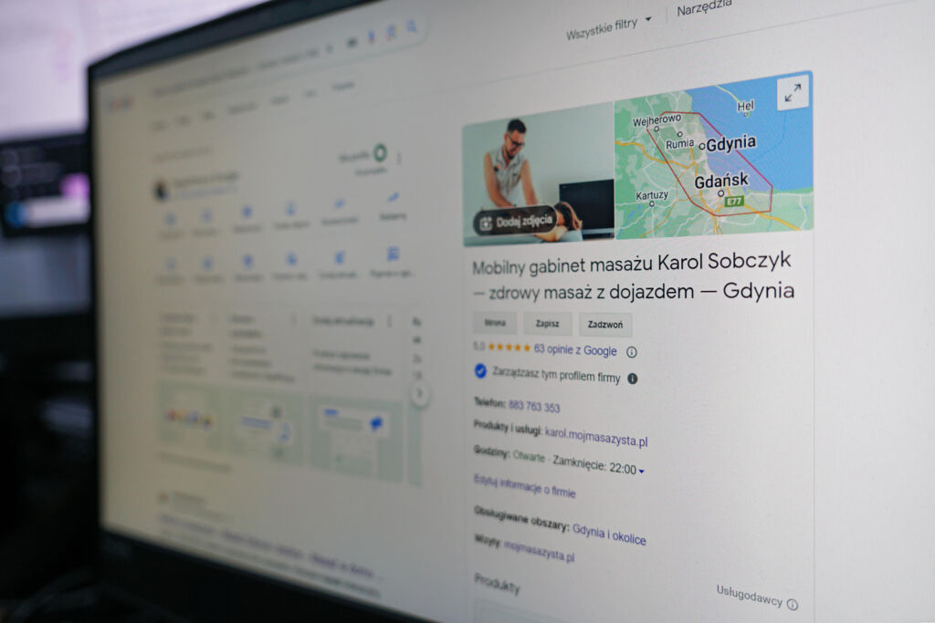 Oferta 5 Pomoc przy wizytówce Google dla branży masażu i beauty